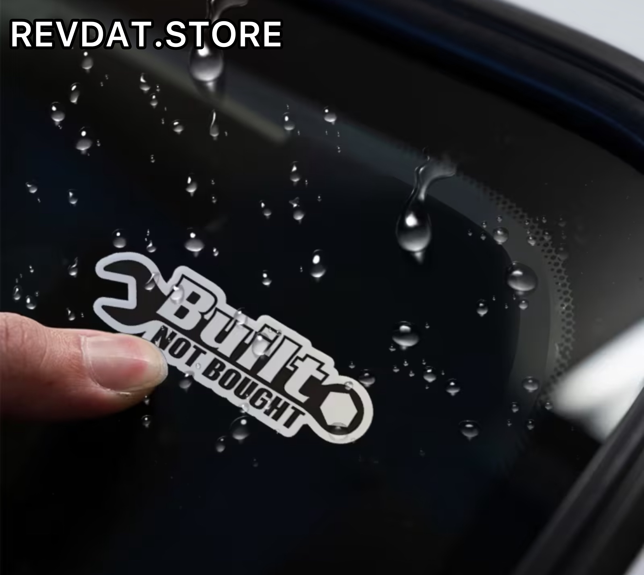 BUILT NOT BROUGHT STICKERS (BLACK)